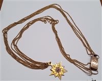 Collar in Oro OG MANIN 3 FILI STELLA ANTICO GR 11.3